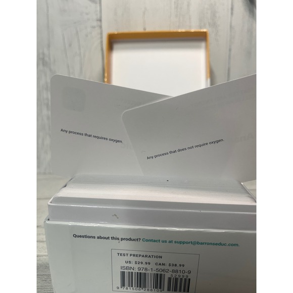 Barrons AP Biology Flashcards 450Ct Test Preparation 2nd Edition - Picture 6 of 6